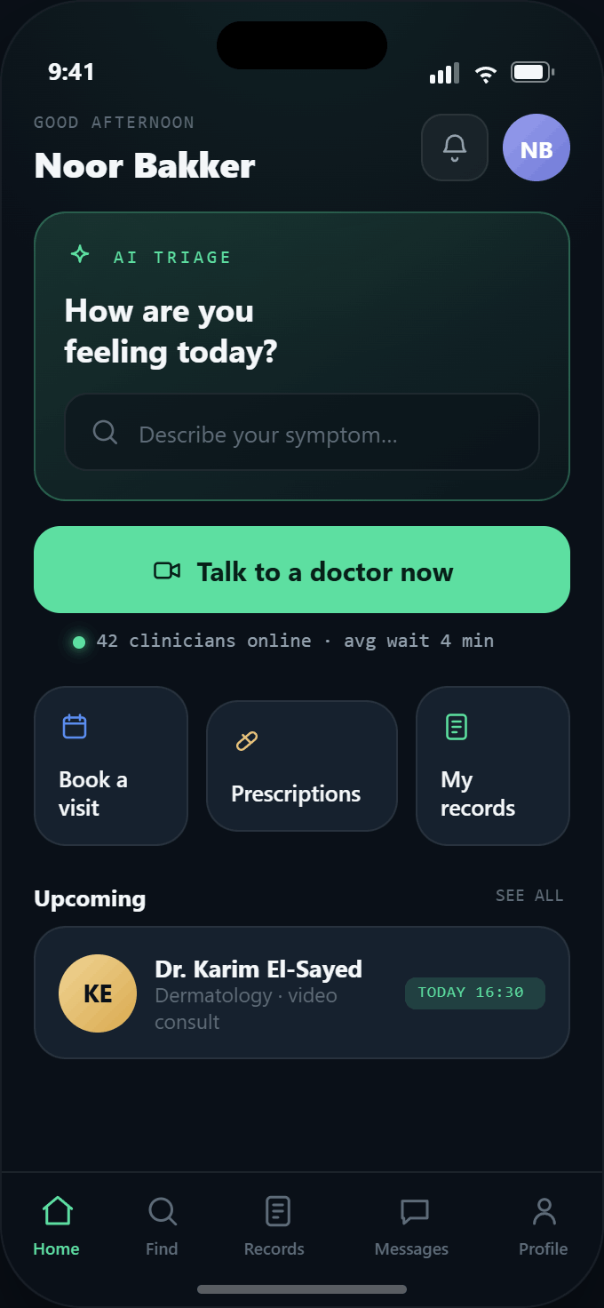 Vitalum patient app